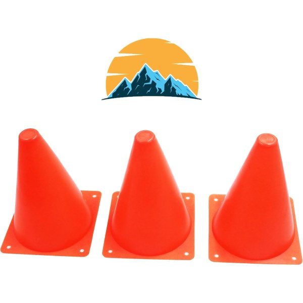 Traffic Cones 24 Pack for Training and Play 7” Cone Flexible and Soft - Image 3