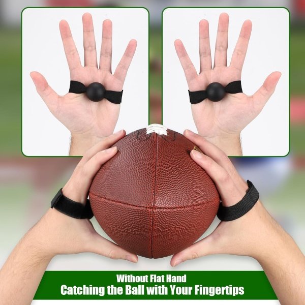 TOBWOLF 4PCS American Football Catching Trainer Band, Rugby Football Catching - Image 6