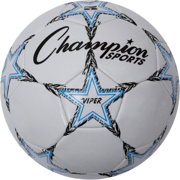 Champion Sports Viper Soccer Ball - Synthetic Leather – Youth, Kids, Adult