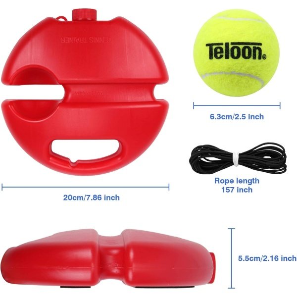 Teloon Solo Tennis Trainer Rebound Ball with String for Self Tennis Practice - Image 8