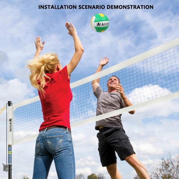Heavy Duty Volleyball Net Outdoor with Steel Anti-Sag System, Adjustable - Image 6