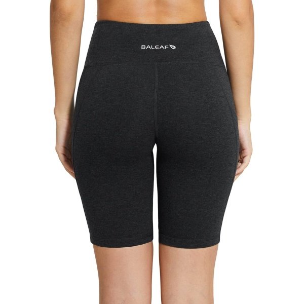 BALEAF Women's 8"/ 5"/ 3" Biker Shorts High Waist Yoga Workout Gym Running - Image 3