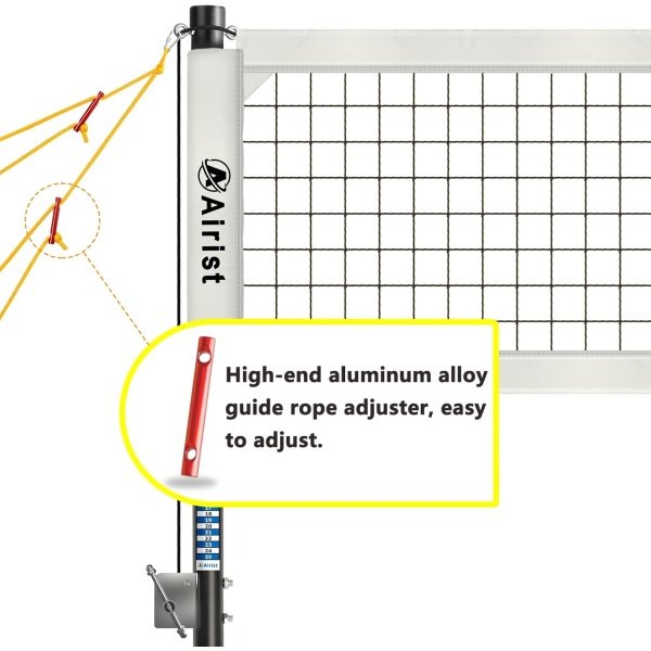 Heavy Duty Volleyball Net Outdoor with Steel Anti-Sag System, Adjustable - Image 5