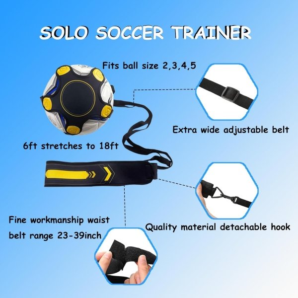 TGLITC Soccer Agility Training Equipment Set, Soccer Accessories 12 Rung 20Ft - Image 7