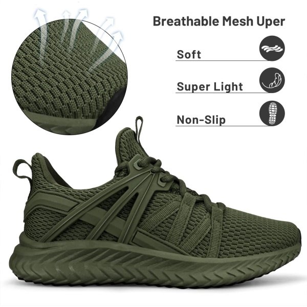 Abboos Womens Slip On Sneakers Women Walking Tennis Shoes Lightweight Casual - Image 2