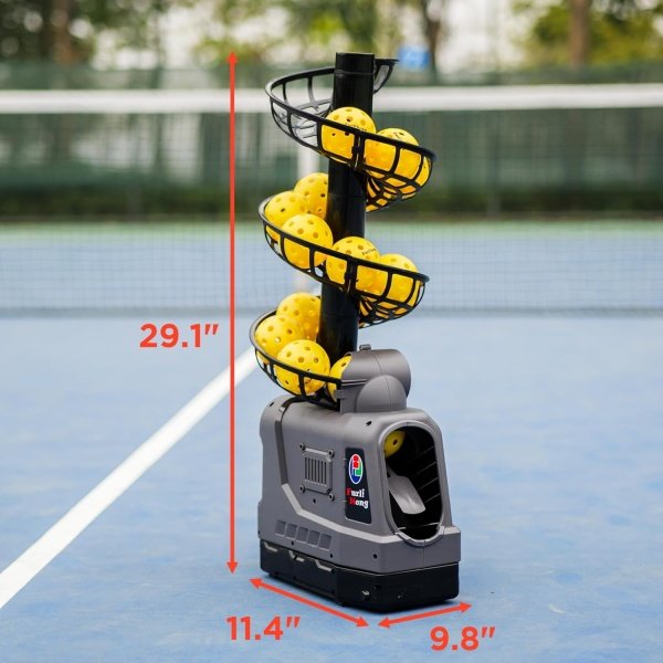 681PBH Pickleball Machine with Auto Swing, 3 Angles & 4 Speeds Adjustable - Image 5