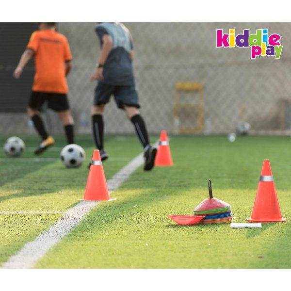 7 Inch Traffic Cones Sports Soccer Drills Agility Training Orange Cones - Image 4