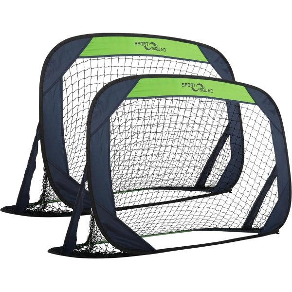 Sport Squad Portable Soccer Goal Net Set - Pop Up Training Soccer Goals