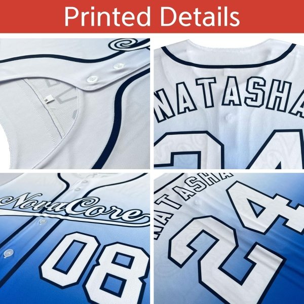 Custom Baseball Jersey Stitched Personalized Baseball Shirts Sports Uniform - Image 4