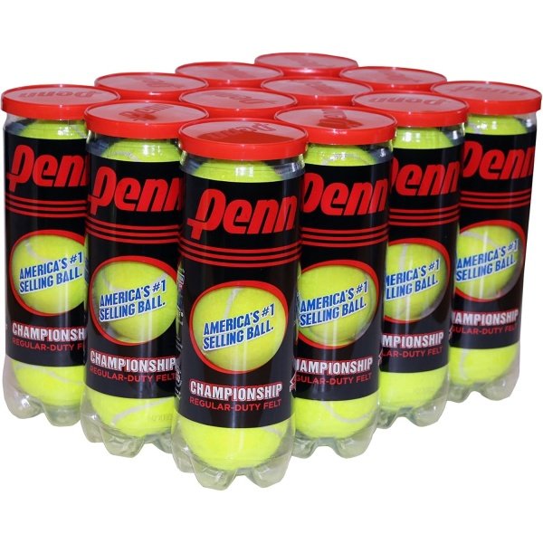 Penn Championship Tennis Balls - Regular Duty Felt Pressurized Tennis Balls