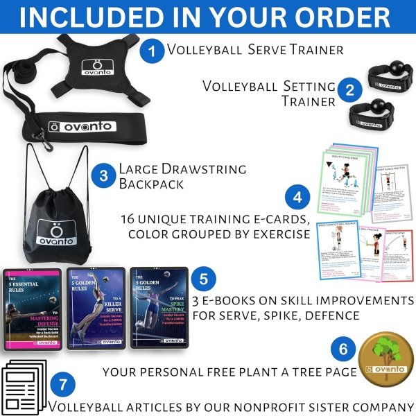 OVANTO Volleyball Training Equipment Aid – Solo Volleyball Equipment - Image 6