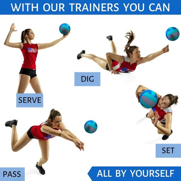 OVANTO Volleyball Training Equipment Aid – Solo Volleyball Equipment - Image 3