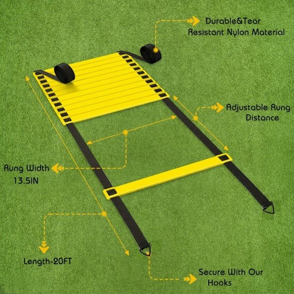 Speed Agility Training Equipment Set, Includes 4 Adjustable Hurdles - Image 3