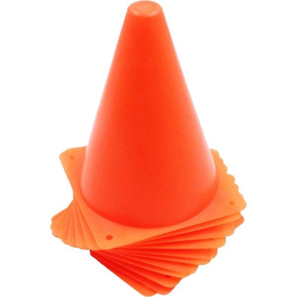 Traffic Cones 24 Pack for Training and Play 7” Cone Flexible and Soft