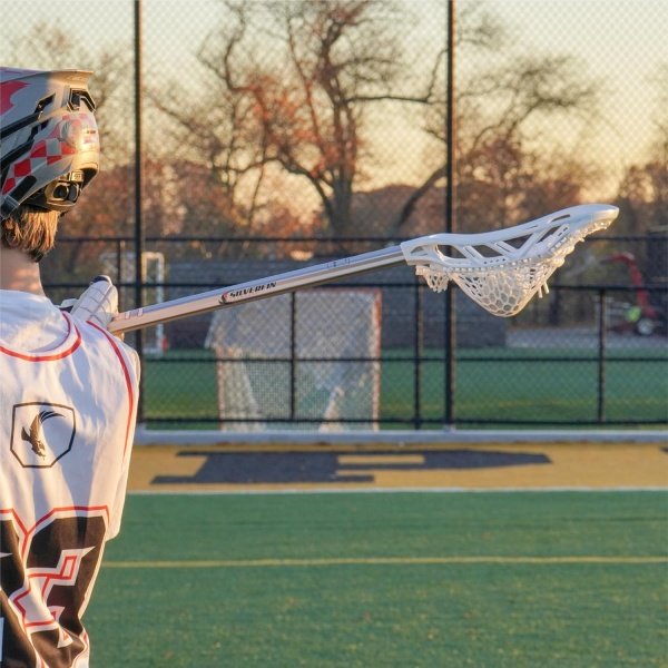 Silverfin Mens Complete Lacrosse Stick with Mesh Pocket | Youth Lacrosse Stick - Image 3