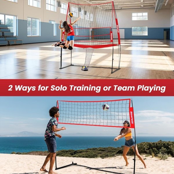 Volleyball Training Equipment, Volleyball Practice Net Station Update Freely - Image 5