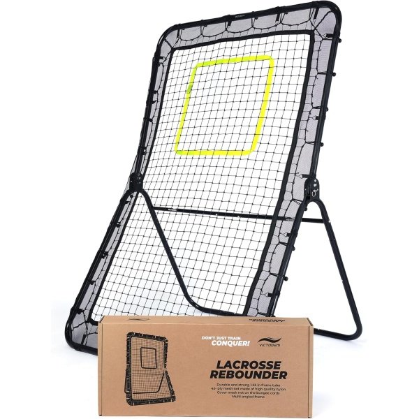 Victorem Lacrosse Rebounder for Backyard - 6x4 Ft. Lacrosse Bounce Back Net