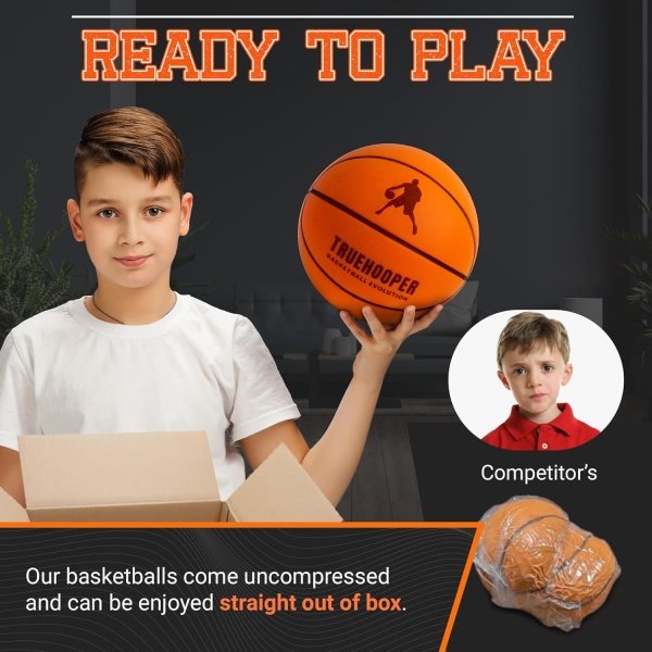 Silent Basketball – Size 7 Indoor Basketball (PRO Version) - Grooved Foam - Image 4