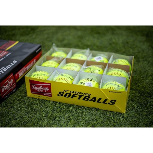 Rawlings | Official Dream Seam Fastpitch Softballs | 12" USA/ASA NFHS - Image 8