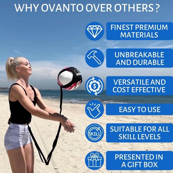 OVANTO Volleyball Training Equipment Aid – Solo Volleyball Equipment - Image 8