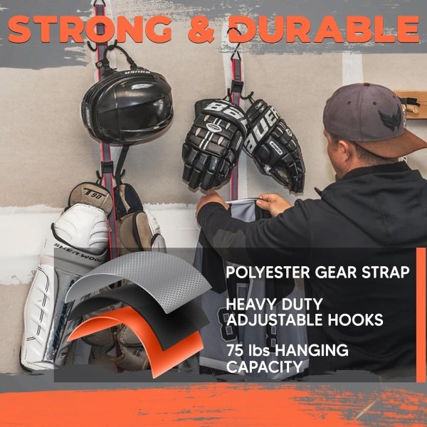 UTTY Hanging Multipurpose Portable Hockey Equipment Drying Rack - Image 5