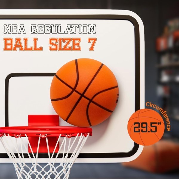 Silent Basketball – Size 7 Indoor Basketball (PRO Version) - Grooved Foam - Image 6