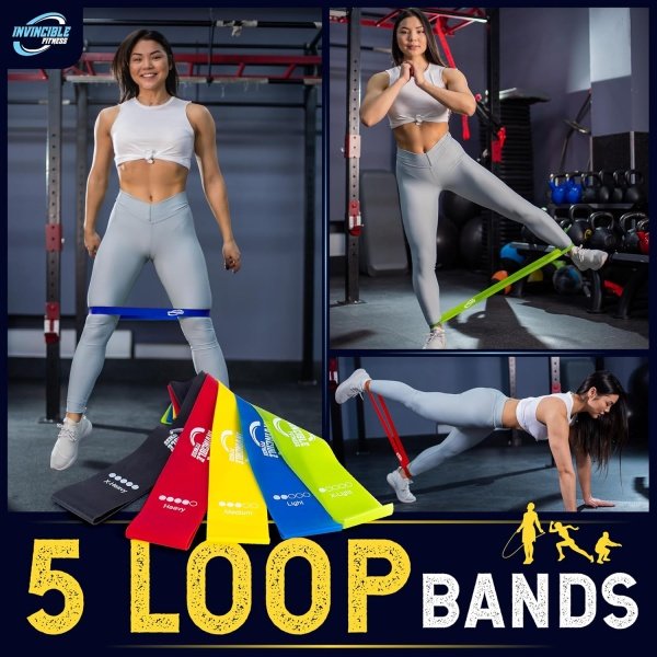 Invincible Fitness 20ft. Agility Ladder Set - Includes 10 Cones, 5 Loop Bands - Image 6