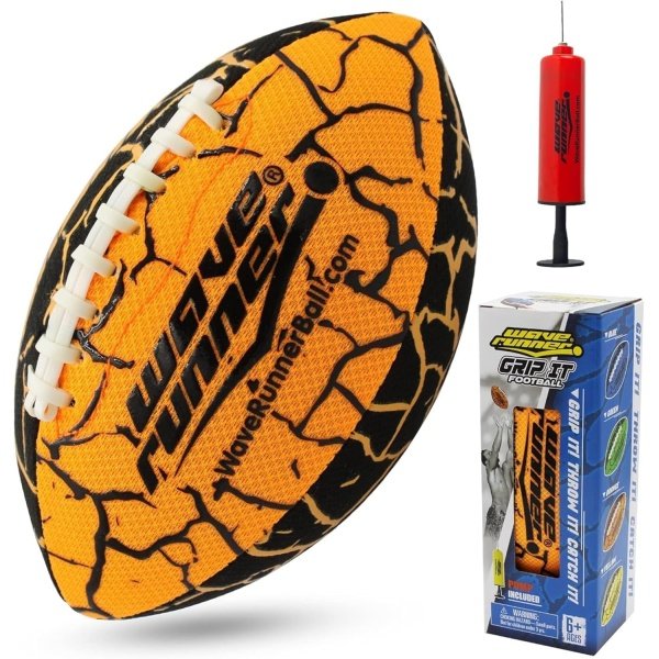 Wave Runner Grip It Waterproof Football, Size 9.25 - Water Football, Beach