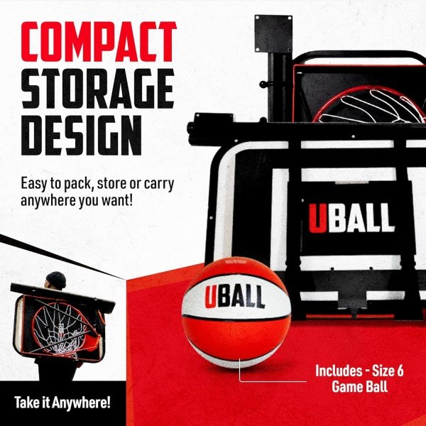 UBALL Lite | Ultra Portable Outdoor Basketball Hoop | Play at Beach, Grass - Image 3