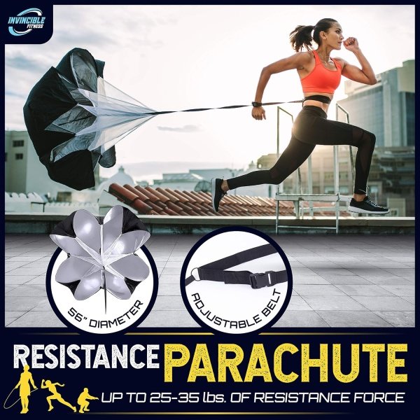 Invincible Fitness 20ft. Agility Ladder Set - Includes 10 Cones, 5 Loop Bands - Image 5