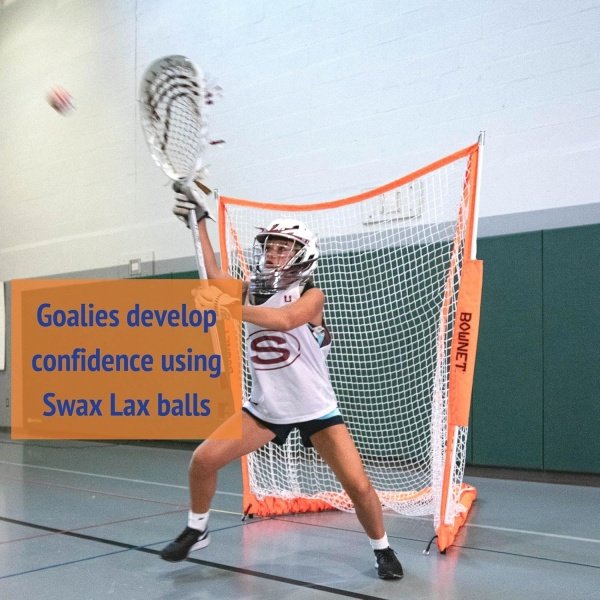 SWAX LAX Lacrosse Training Ball - Indoor Outdoor Practice Less Bounce & Rebounds - Image 9