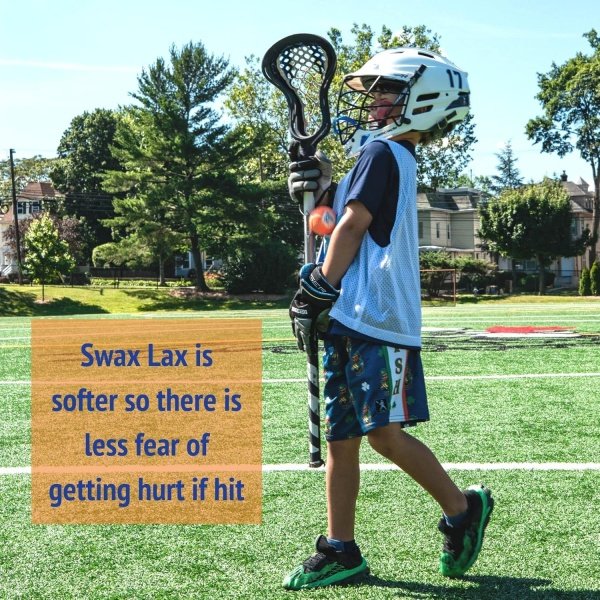 SWAX LAX Lacrosse Training Ball - Indoor Outdoor Practice Less Bounce & Rebounds - Image 7