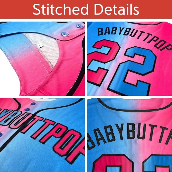 Custom Baseball Jersey Stitched Personalized Baseball Shirts Sports Uniform - Image 3