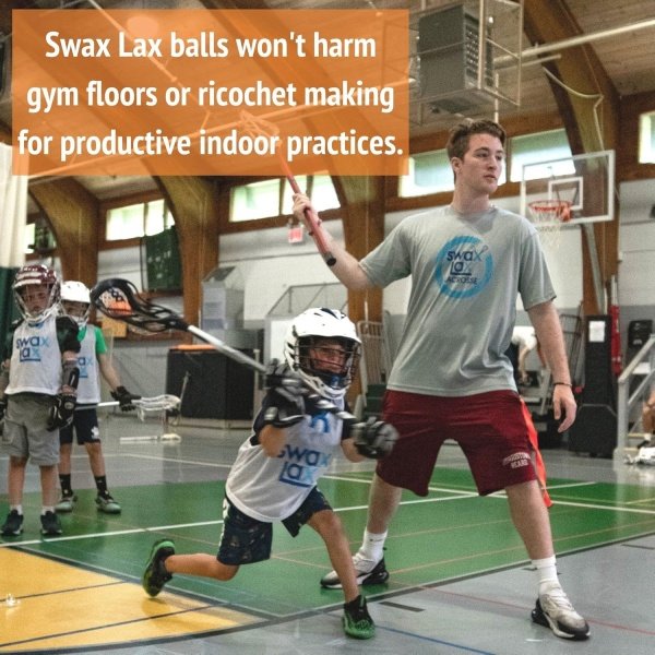 SWAX LAX Lacrosse Training Ball - Indoor Outdoor Practice Less Bounce & Rebounds - Image 6