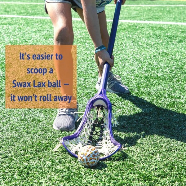 SWAX LAX Lacrosse Training Ball - Indoor Outdoor Practice Less Bounce & Rebounds - Image 5