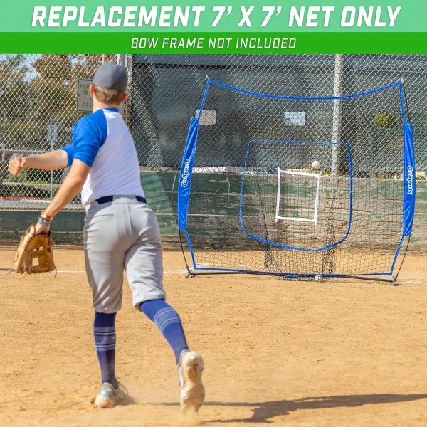 GoSports Team Tone Replacement 7 ft x 7 ft Baseball/Softball Net - Compatible - Image 3