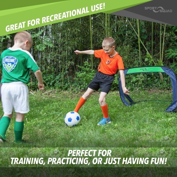 Sport Squad Portable Soccer Goal Net Set - Pop Up Training Soccer Goals - Image 3