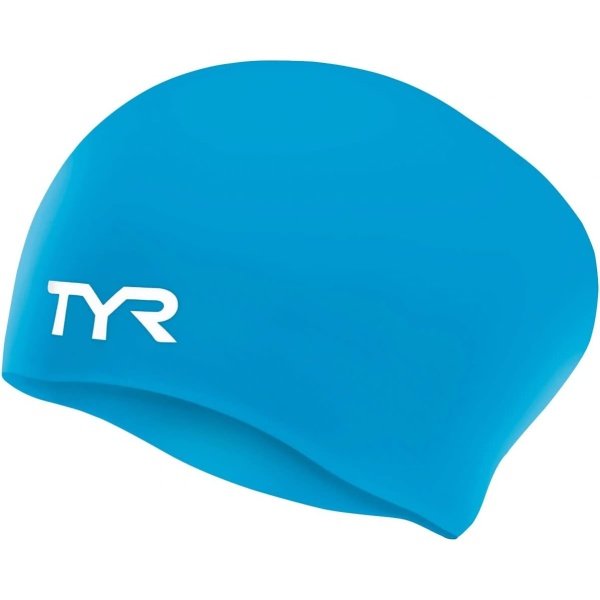 TYR Adult Long Hair Wrinkle-Free Silicone Swim Cap - Image 3