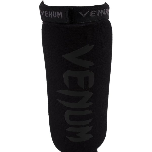 Venum Kontact Shinguards - Black/Black, One Size - Image 5