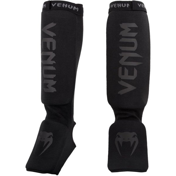 Venum Kontact Shinguards - Black/Black, One Size - Image 7