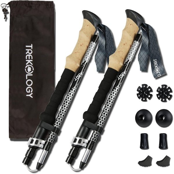 Trekology Trek-Z Collapsible Hiking & Trekking Poles - Balance Support