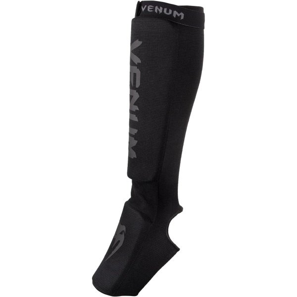 Venum Kontact Shinguards - Black/Black, One Size - Image 2