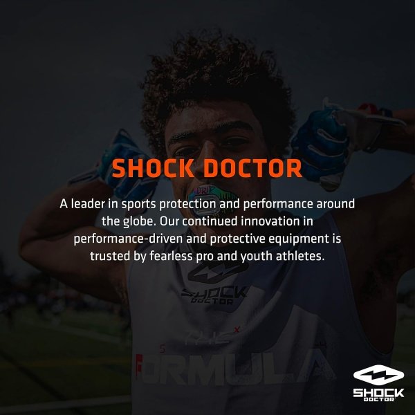 Shock Doctor Mouth Guard, Custom Fit Football Mouth Guard, Moldable Mouth Guard - Image 5