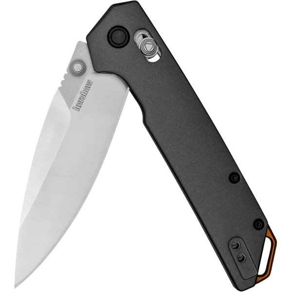 Kershaw Iridium Reverse Tanto Folding Pocket Knife, Sleek 3.4 inch D2 Steel