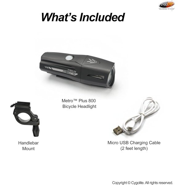 Cygolite Metro 1200, 1100, 950, 800, 650 Lumen Bicycle Headlight Models - Image 7