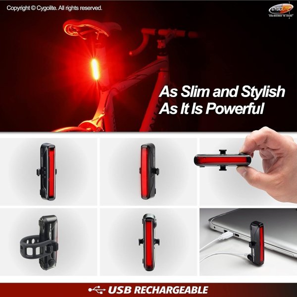 Cygolite Hotrod 120, 90, 50 Lumen Bicycle Tail Light Models- Night & Daytime - Image 5