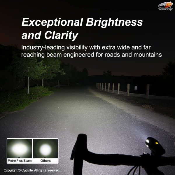 Cygolite Metro 1200, 1100, 950, 800, 650 Lumen Bicycle Headlight Models - Image 3