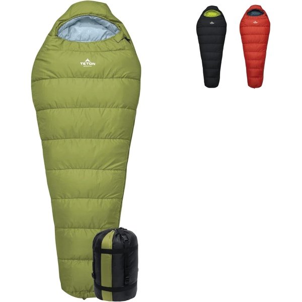 TETON Sports LEEF Ultralight Mummy Sleeping Bag Perfect for Backpacking, Hiking, and Camping