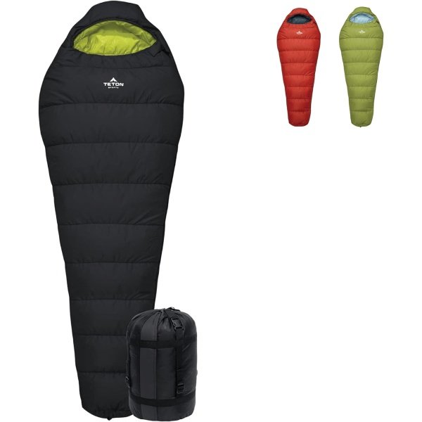 TETON Sports LEEF Ultralight Mummy Sleeping Bag Perfect for Backpacking, Hiking, and Camping