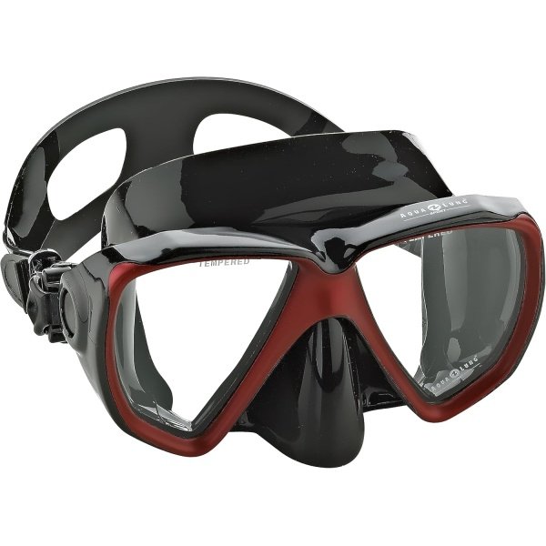 Aqua Lung Dual Tempered Glass Lens Scuba Snorkel Mask, Great for Scuba Diving and Snorkeling Travel Mask